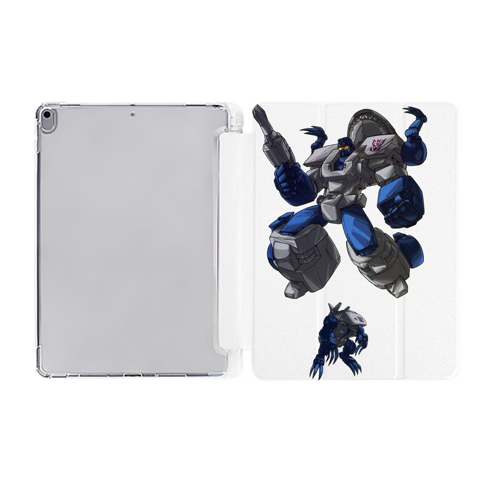 （画像用）  IPad ケース ペン収納付き 三つ折りスタンド PUレザー×シリコン 対応機種9.5/10.5/10.9インチ